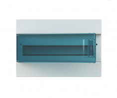 Распределительный шкаф ABB Mistral41, 18 мод., IP41, навесной, термопласт, зеленая дверь, 1SPE007717F0821 &mdash; Multielectrika