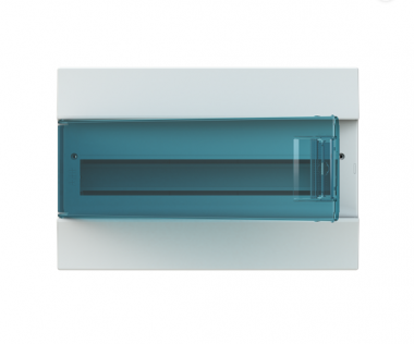 Распределительный шкаф ABB Mistral41, 18 мод., IP41, навесной, термопласт, зеленая дверь, 1SPE007717F0821 — Multielectrika