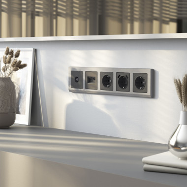 Накладка для розетки USB  (графит матовый) W1179564 &mdash; Multielectrika