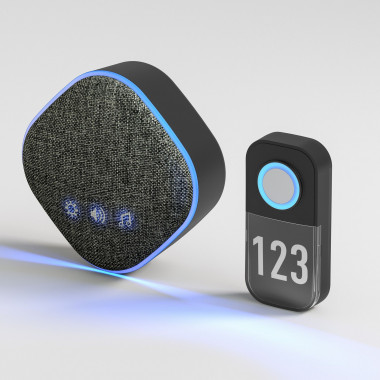 Звонок беспроводной 36M IP20 DBQ29M WL черный — Multielectrika