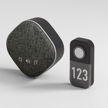 Звонок беспроводной 36M IP20 DBQ29M WL черный — Multielectrika