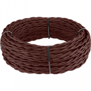 Ретро кабель витой 2х2,5 итальянский орех (под заказ) W6452625 — Multielectrika