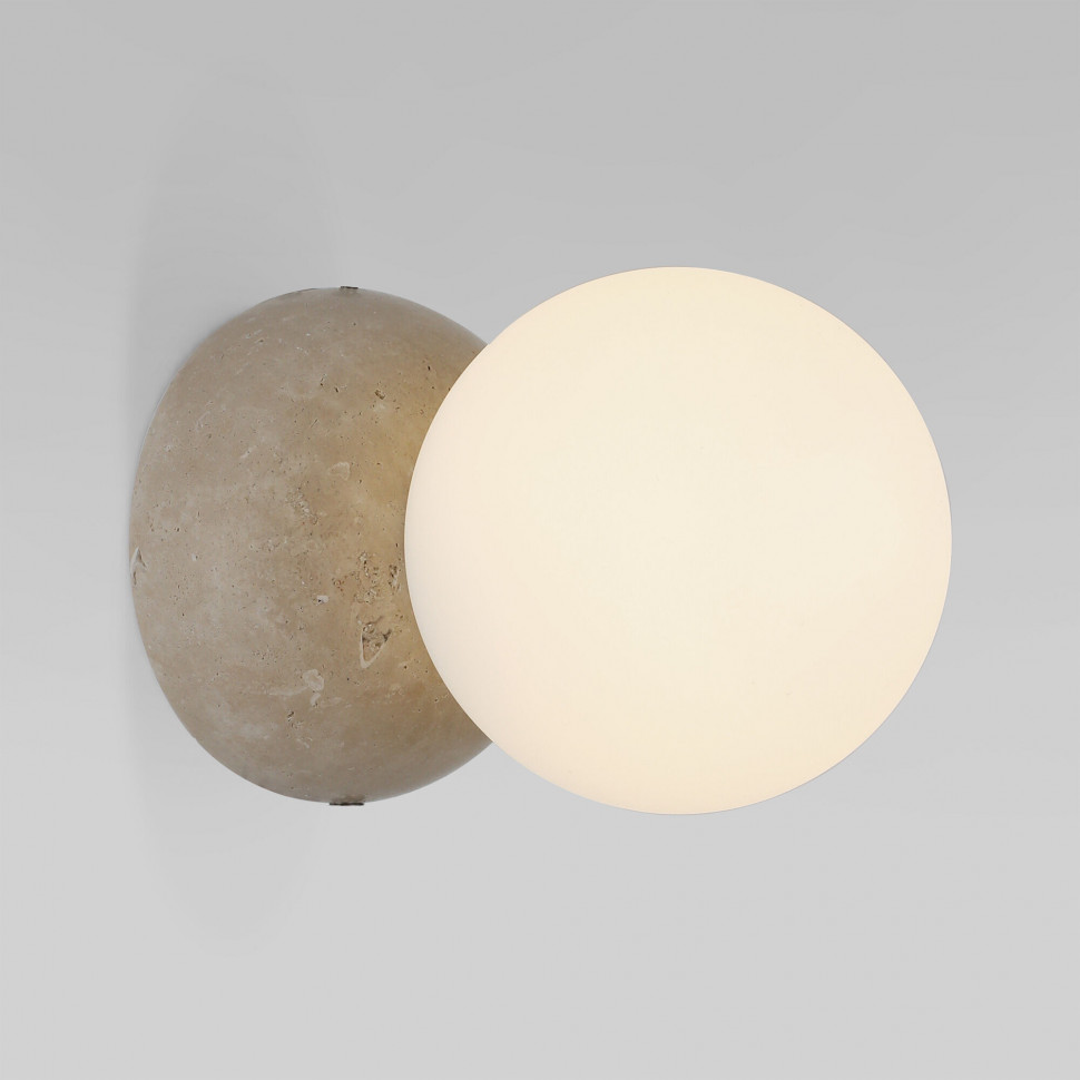 Настенный светильник из травертина 303051 травертин фото 1 &mdash; Multielectrika