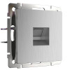 Розетка Ethernet RJ-45 cеребряный рифленый W1181009 фото 1 &mdash; Multielectrika