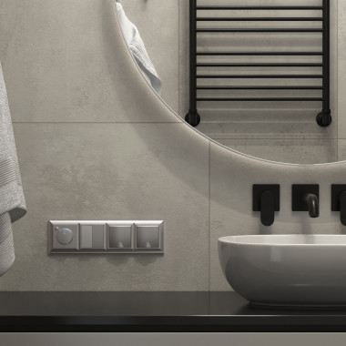 Терморегулятор электромеханический для теплого пола серебряный W1151106 &mdash; Multielectrika