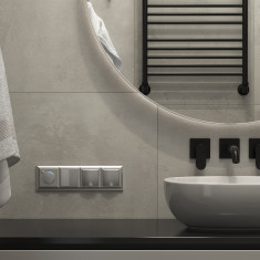 Терморегулятор электромеханический для теплого пола серебряный W1151106 &mdash; Multielectrika