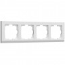 Рамка из поликарбоната на 4 поста Stark белый W0041801