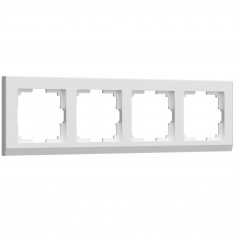 Рамка из поликарбоната на 4 поста Stark белый W0041801 &mdash; Multielectrika