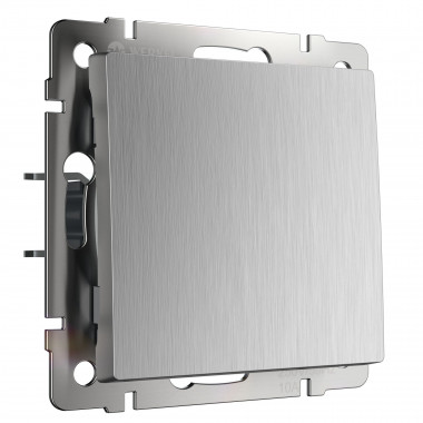 Выключатель одноклавишный проходной (cеребряный рифленый) W1112009 &mdash; Multielectrika