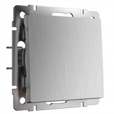 Выключатель одноклавишный проходной (cеребряный рифленый) W1112009 &mdash; Multielectrika