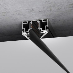 Slim Magnetic Шинопровод в натяжной потолок с декоративными вставками черный (2м) 85204/00 85204/00 &mdash; Multielectrika