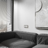 Рамка из стекла на 2 поста Senso дымчатый soft-touch W0023117 фото 3 &mdash; Multielectrika