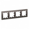 Рамка Schneider Electric Atlas Design на 4 поста, мокко