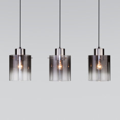 Подвесной светильник со стеклянными плафонами 50227/3 дымчатый &mdash; Multielectrika
