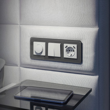 Выключатель двухклавишный (белый матовый) W1120061 &mdash; Multielectrika