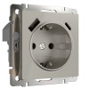Розетка с заземлением, шторками и USB тип A+C (дымчатый) W1271704 фото 1 &mdash; Multielectrika