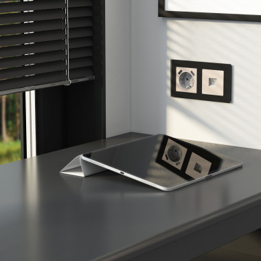 Розетка Ethernet RJ-45 (перламутровый рифленый) W1181013 — Multielectrika