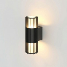 Уличный настенный светильник Entero (35189/W) 3000K черный 35189/W черный &mdash; Multielectrika
