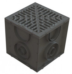 Комплект дождеприемника 30x30 с оцинкованной решеткой Spark &mdash; Multielectrika