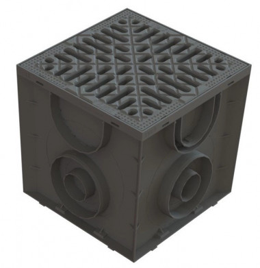 Комплект дождеприемника 30x30 с оцинкованной решеткой Spark &mdash; Multielectrika