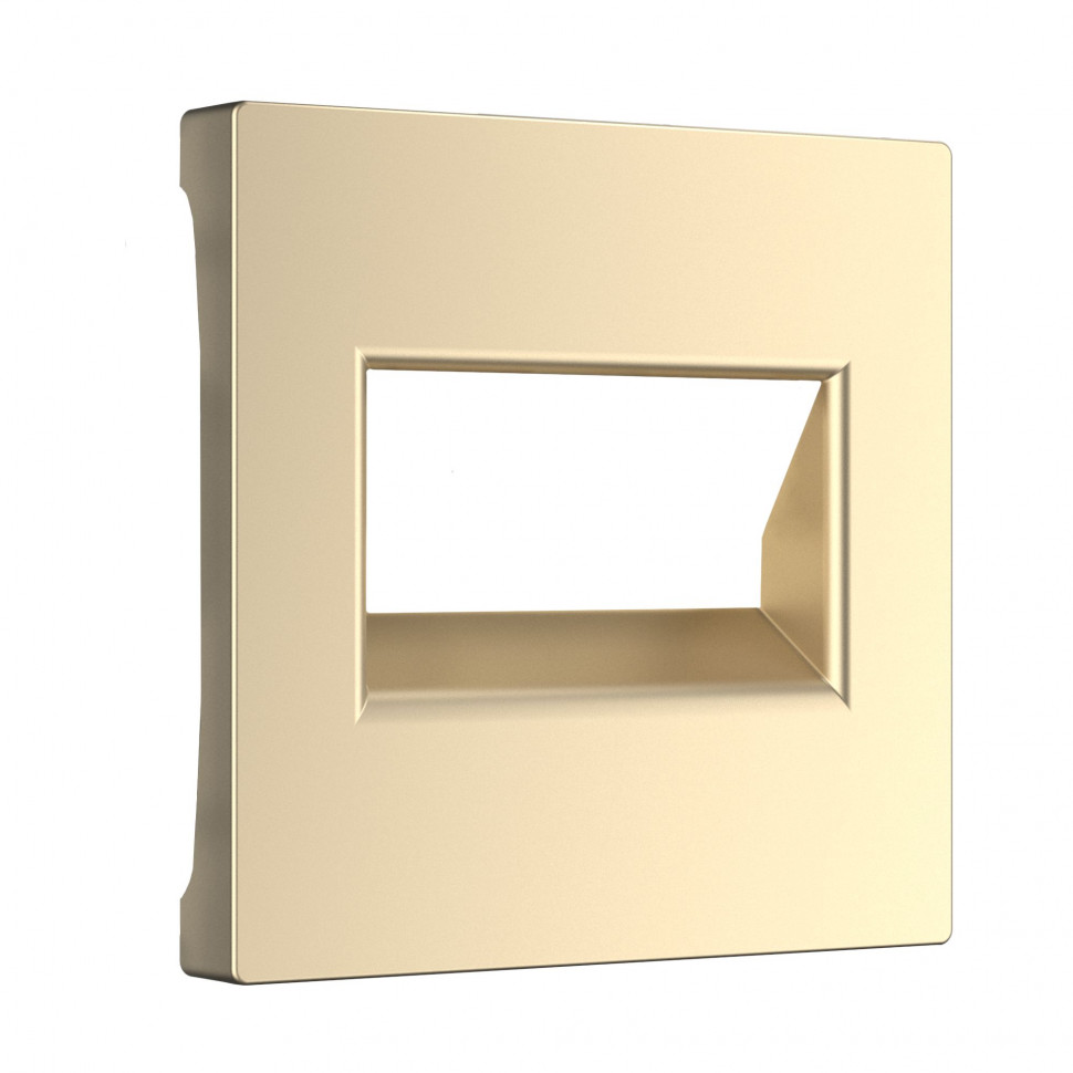 Накладка для двойной розетки Еthernet RJ-45 (шампань) WL11-RJ45+RJ45-CP фото 1 — Multielectrika