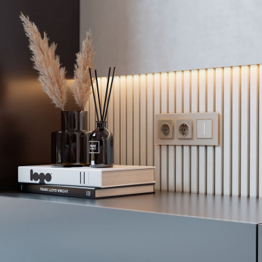 Умный сенсорный диммер (шампань) W3443111 — Multielectrika