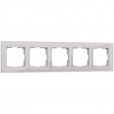 Рамка из стекла на 5 постов Favorit дымчатый W0051117 &mdash; Multielectrika