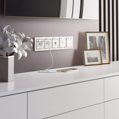 Розетка Ethernet RJ-45 (белая) W1181001 — Multielectrika