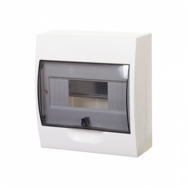 Корпус навесной Systeme Electric City9 Box с прозрачной дверцей 1ряд/8мод — Multielectrika