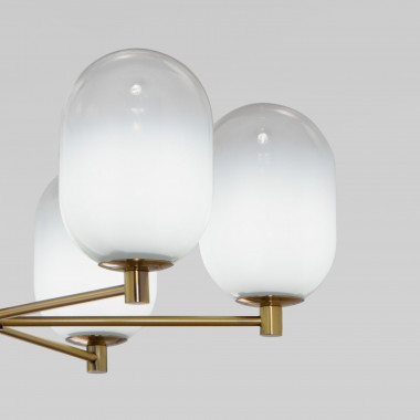 Потолочный светильник со стеклянными плафонами 60161/6 латунь — Multielectrika