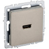 Розетка HDMI IEK Brite РHDMI-0-БрШ шампань фото 1 — Multielectrika