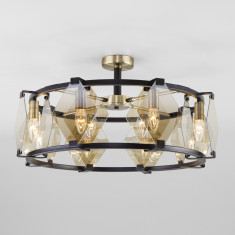 Умный потолочный светильник 60126/8 черный Smart (60116/8) &mdash; Multielectrika