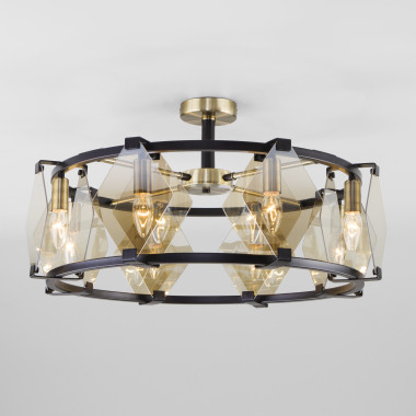 Умный потолочный светильник 60126/8 черный Smart (60116/8) — Multielectrika