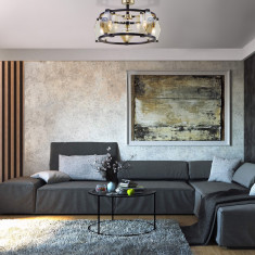 Умный потолочный светильник 60126/8 черный Smart (60116/8) &mdash; Multielectrika