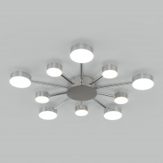 Потолочный светодиодный светильник с пультом управления 90242/10 хром &mdash; Multielectrika