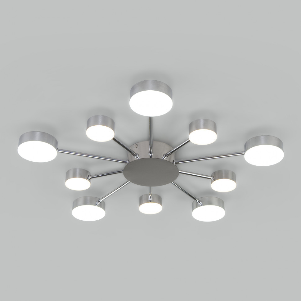 Потолочный светодиодный светильник с пультом управления 90242/10 хром фото 1 — Multielectrika