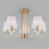 Потолочная люстра с тканевыми абажурами 60114/5 золото фото 4 &mdash; Multielectrika