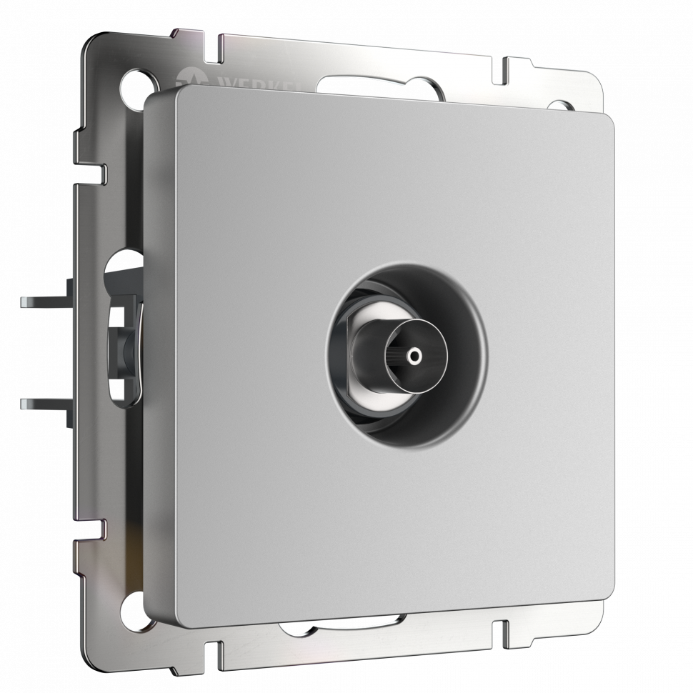 W1183006/ ТВ-розетка оконечная (серебряный) W1183006 фото 1 &mdash; Multielectrika