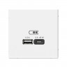 Розетка USB A+C Systeme Electric ArtGallery 45W, Fast Charge (QC.PD), лотос