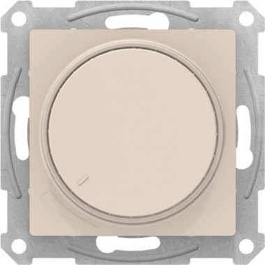 Светорегулятор поворотно-нажимной Schneider Electric Atlas Design 630 Вт, бежевый — Multielectrika