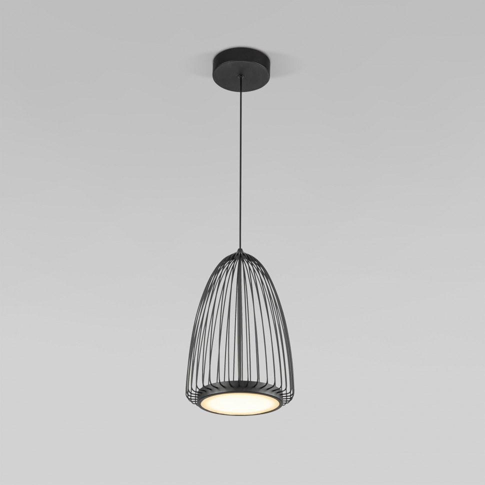 Подвесной светодиодный светильник 40009/1 LED черный фото 1 &mdash; Multielectrika