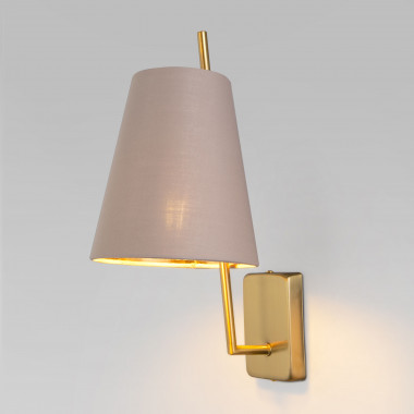 Настенный светильник с тканевым абажуром 60173/1 латунь — Multielectrika