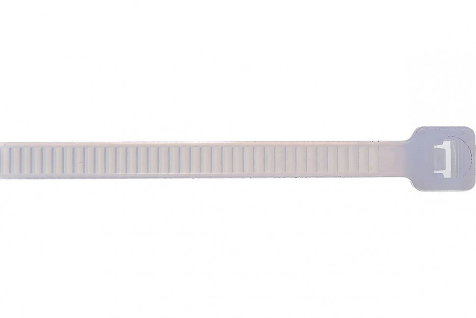 Стяжка кабельная нейлоновая Rexant 150x3,6мм, белая (100 шт/уп) фото 1 — Multielectrika