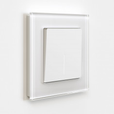 Выключатель одноклавишный с подсветкой (белый матовый) W1110161 &mdash; Multielectrika