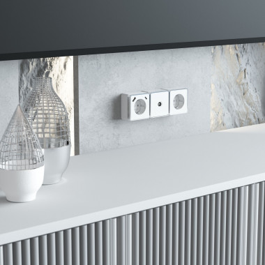 Розетка с заземлением, шторками и USB тип A+C Gallant белый W5071701 &mdash; Multielectrika