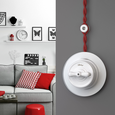 Ретро кабель витой 3х1,5 красный (под заказ) W6453548 — Multielectrika