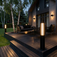 Садово-парковый светодиодный светильник Entero 3000K IP54 35189/F черный &mdash; Multielectrika