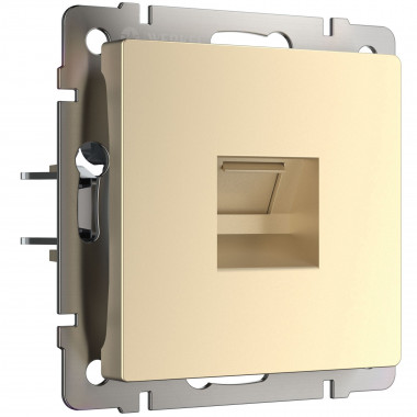Телефонная розетка  RJ-11 (шампань) WL11-RJ-11 — Multielectrika