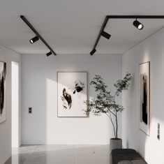 Slim Magnetic Заглушка для шинопровода Round (черный) (2шт) 85134/00 85134/00 &mdash; Multielectrika