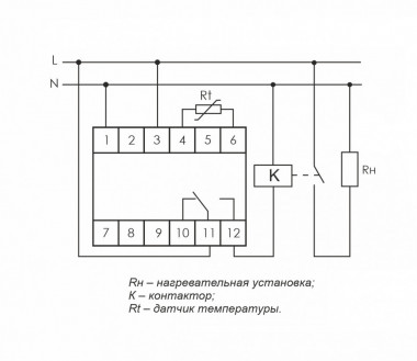 Аналоговый однофункциональный регулятор температуры RT-821-1 — Multielectrika